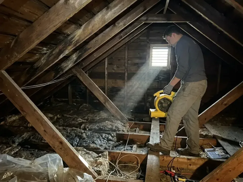 attic-water-damage-drying-proc-007 — frequently asked questions, Emergency Water Extraction & 24/7 Flood Response in Olmsted…